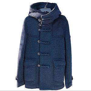 Gas Jeans Men’s Wool Parka Navy Blue Size M